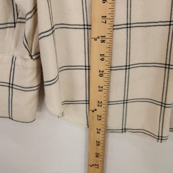 Vince Wool Blend Top Womens XS Oversized Boxy Long Sleeve Blouse Office Casual - Picture 9 of 11